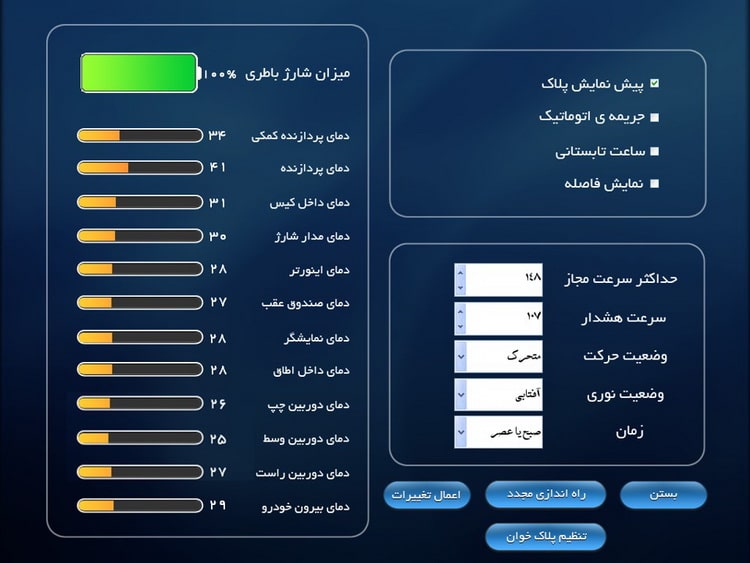 GUI_Status-Page_Rahbin_Pooya_Fanavaran_Kosar