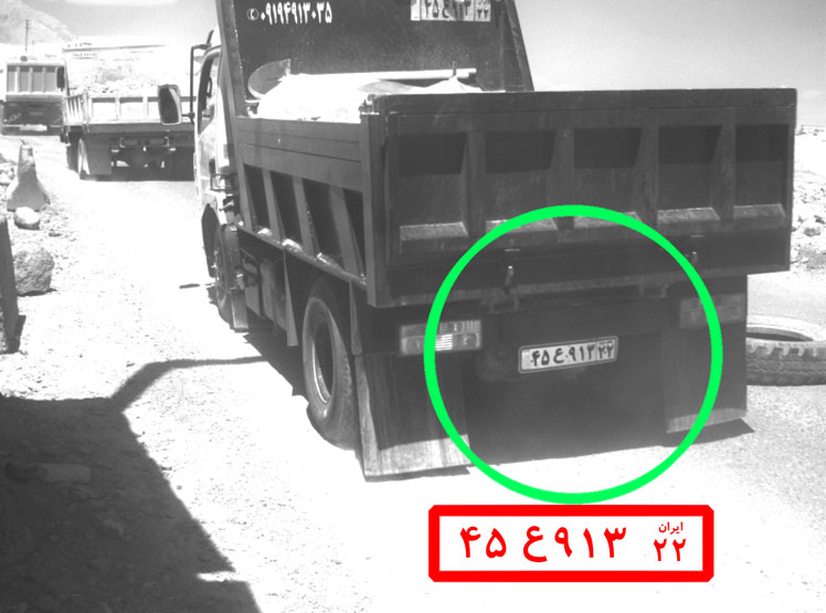 دوربین پلاک خوان پشت خودرو