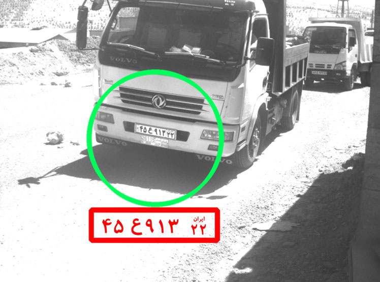 دوربین پلاک خوان جلوی خودرو